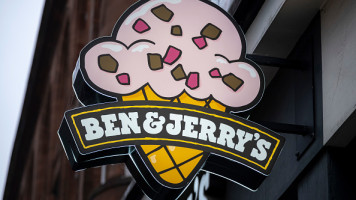 Sign For Ice Cream Brand Ben & Jerry's